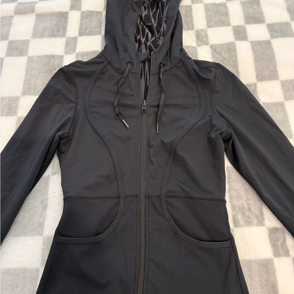 Black Hooded Jacket - Picture 2 of 10